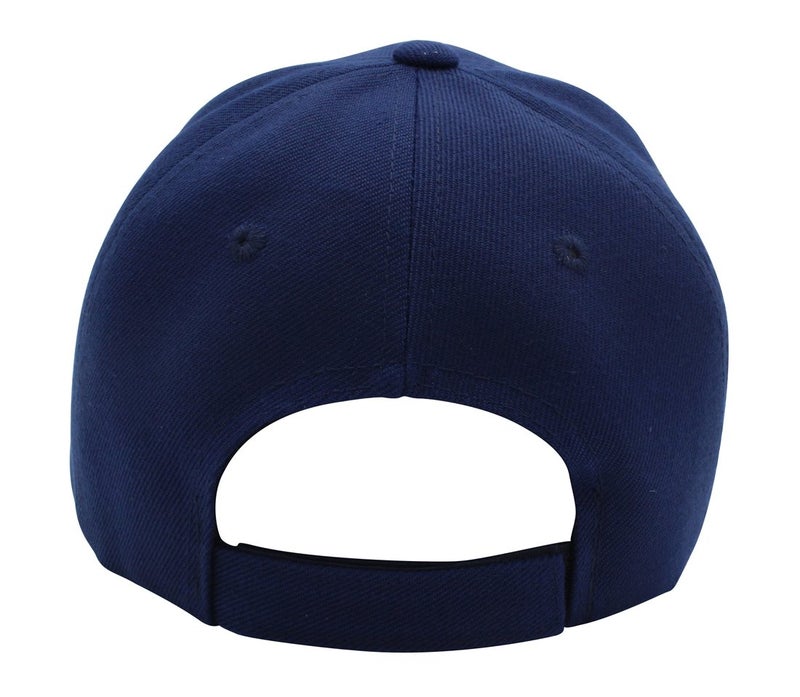 Top Level Baseball Cap Hat Men Women - Classic Adjustable Plain Blank, NAV Navy - Image 3